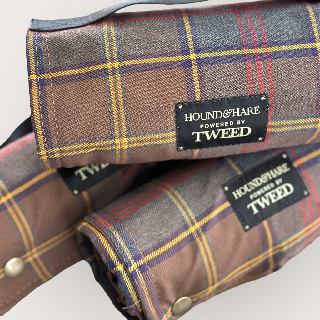 Hound & Hare Tartan and Dry Wax Travel rug - Small - Hound & Hare