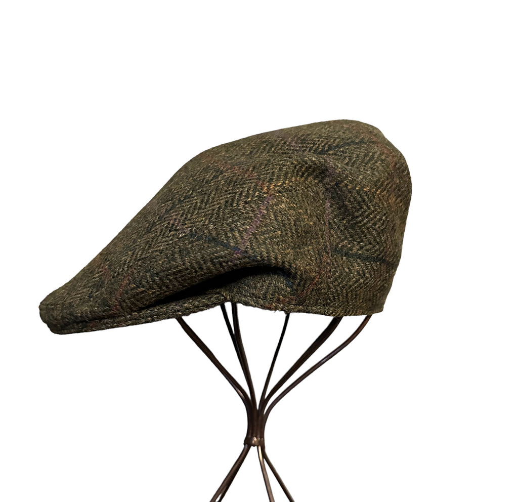 Hound & Hare Tweed Flat Cap - Dark Green - Hound & Hare