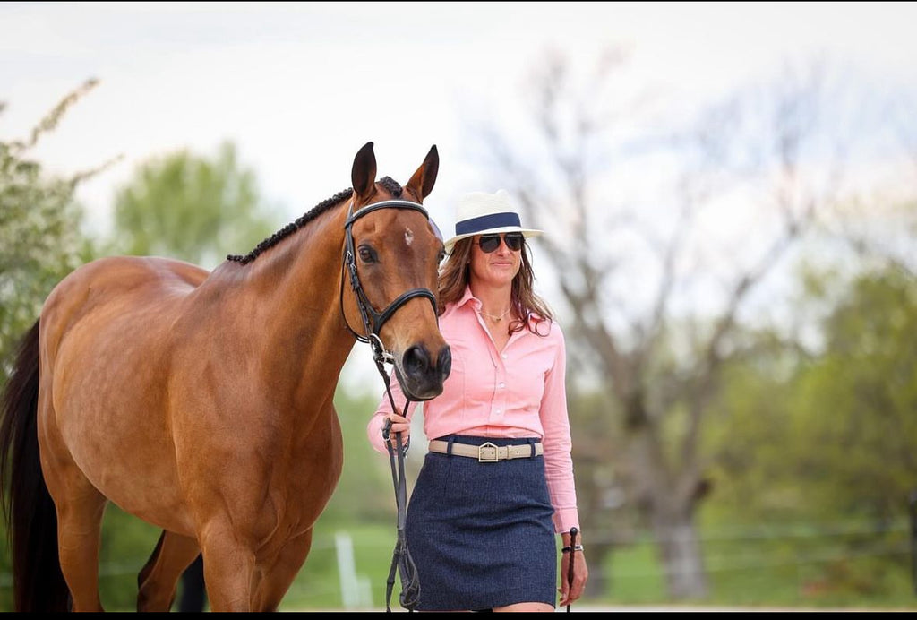 Southern Charm Ladies Luxury Chambray Shirt - Coral - Hound & Hare