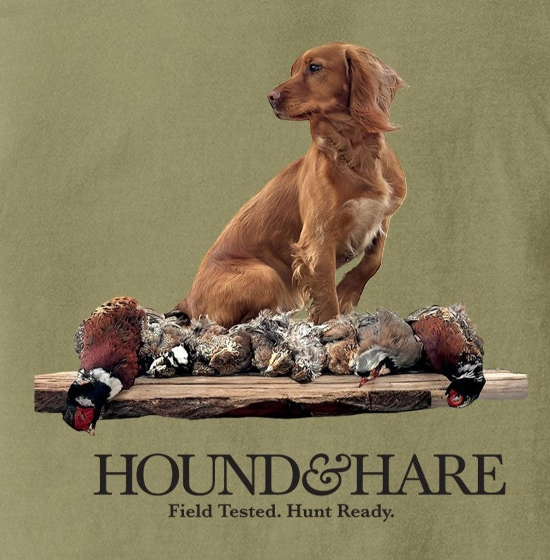 Hound & Hare Field Companion T Shirt - Khaki - Hound & Hare