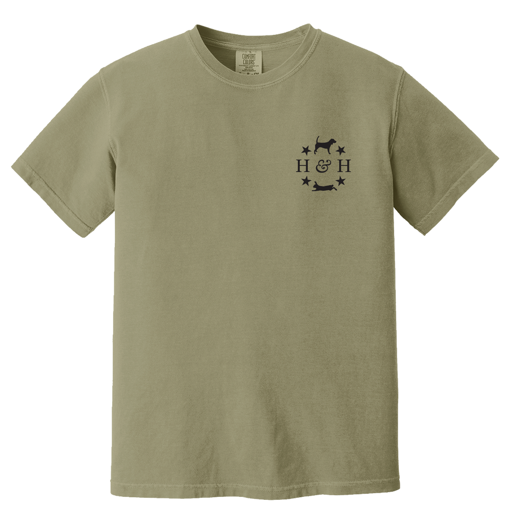 Hound & Hare Field Companion T Shirt - Khaki - Hound & Hare