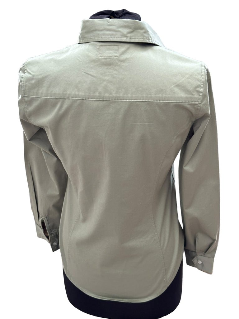 Southern Charm Ladies Luxury Cotton Shirt - Sage Green - Hound & Hare