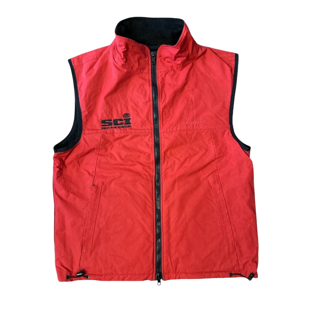 Hound & Hare Men's Douglas Wax Fleece Vest - Scarlet Red - Hound & Hare