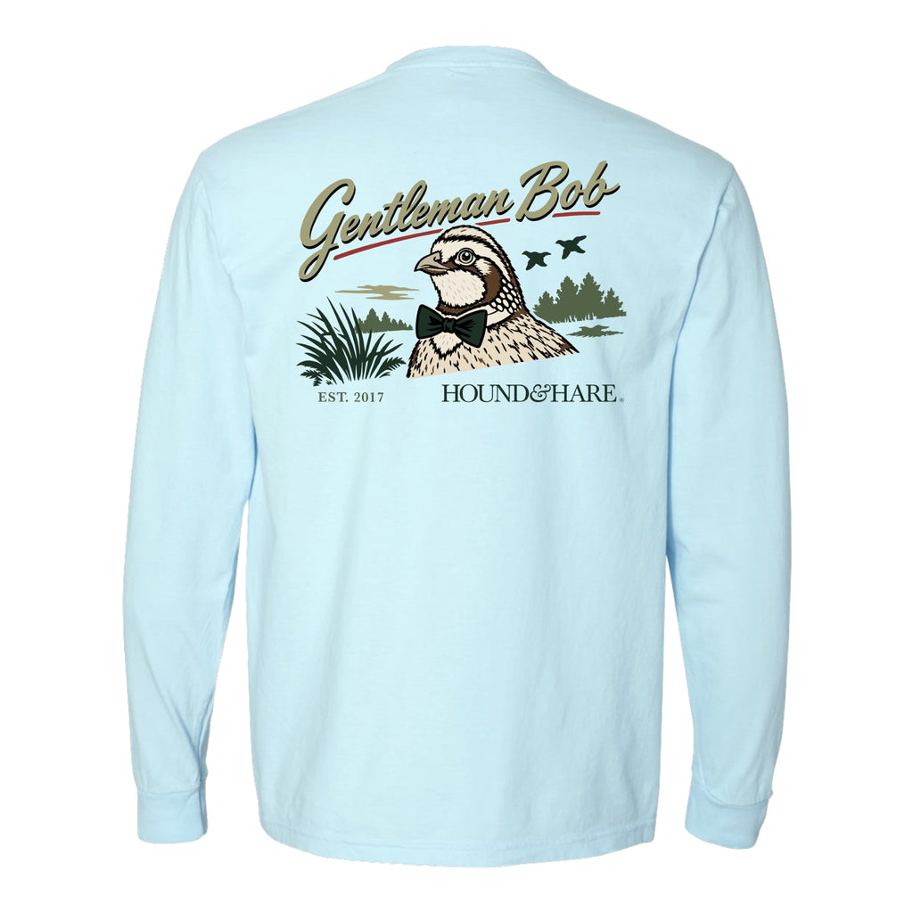 Hound & Hare Gentleman Bob Long Sleeve T Shirt - Chambray