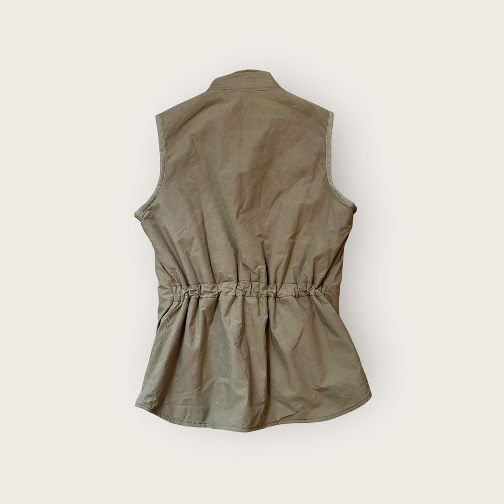 Hound & Hare Lady Douglas Wax Fleece Vest - Khaki - Hound & Hare