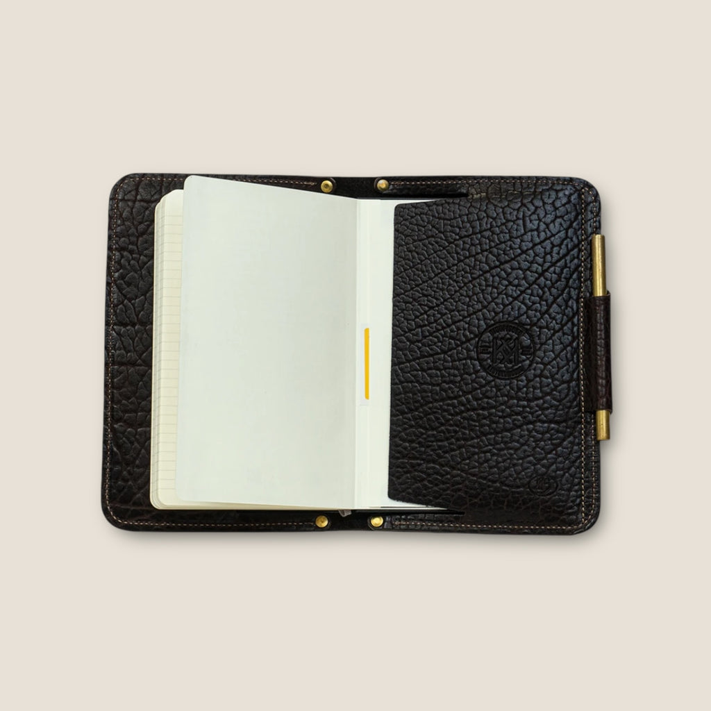 Chocolate Bison Executive Notebook - Kingfisher Leatherworks