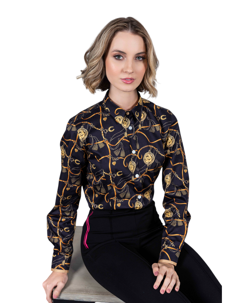 Black & Gold Chains Luxury Shirt - Hound & Hare