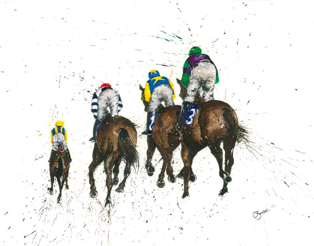 Racing Print by Clare Brownlow - Hound & Hare