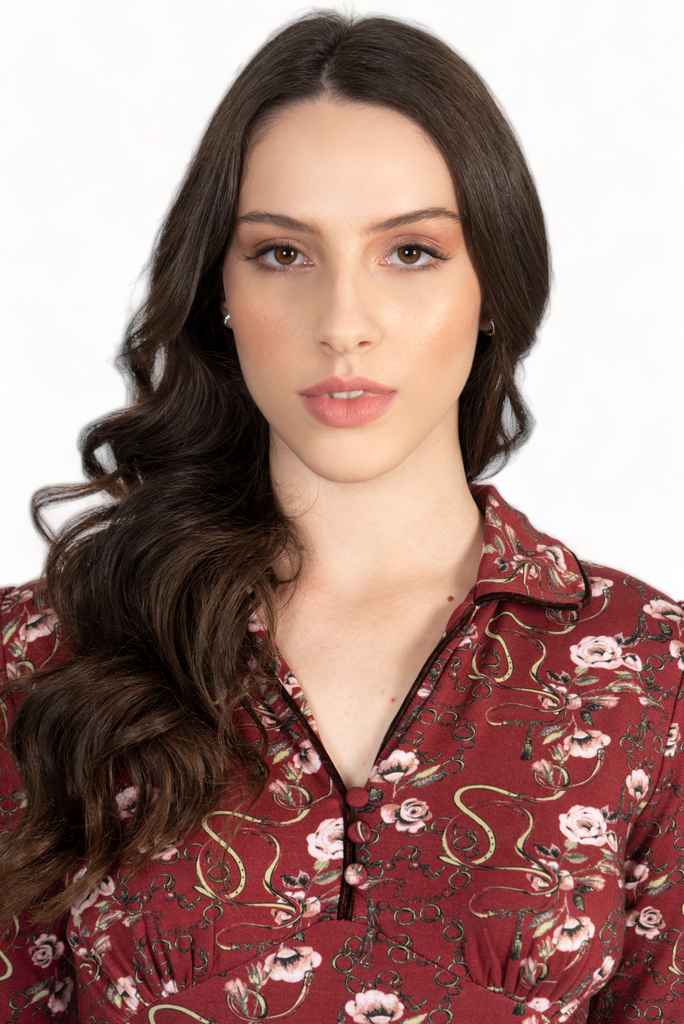 Wine Flowers Dress - Hound & Hare