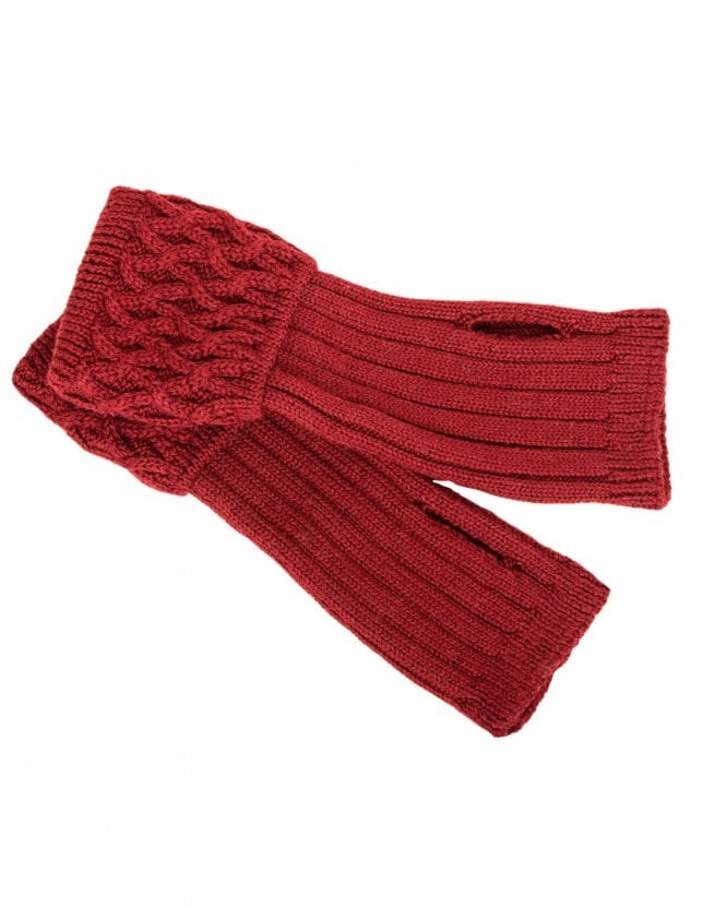 Lady Rannoch Shooting Socks with Garter Ties - Burgundy - Hound & Hare