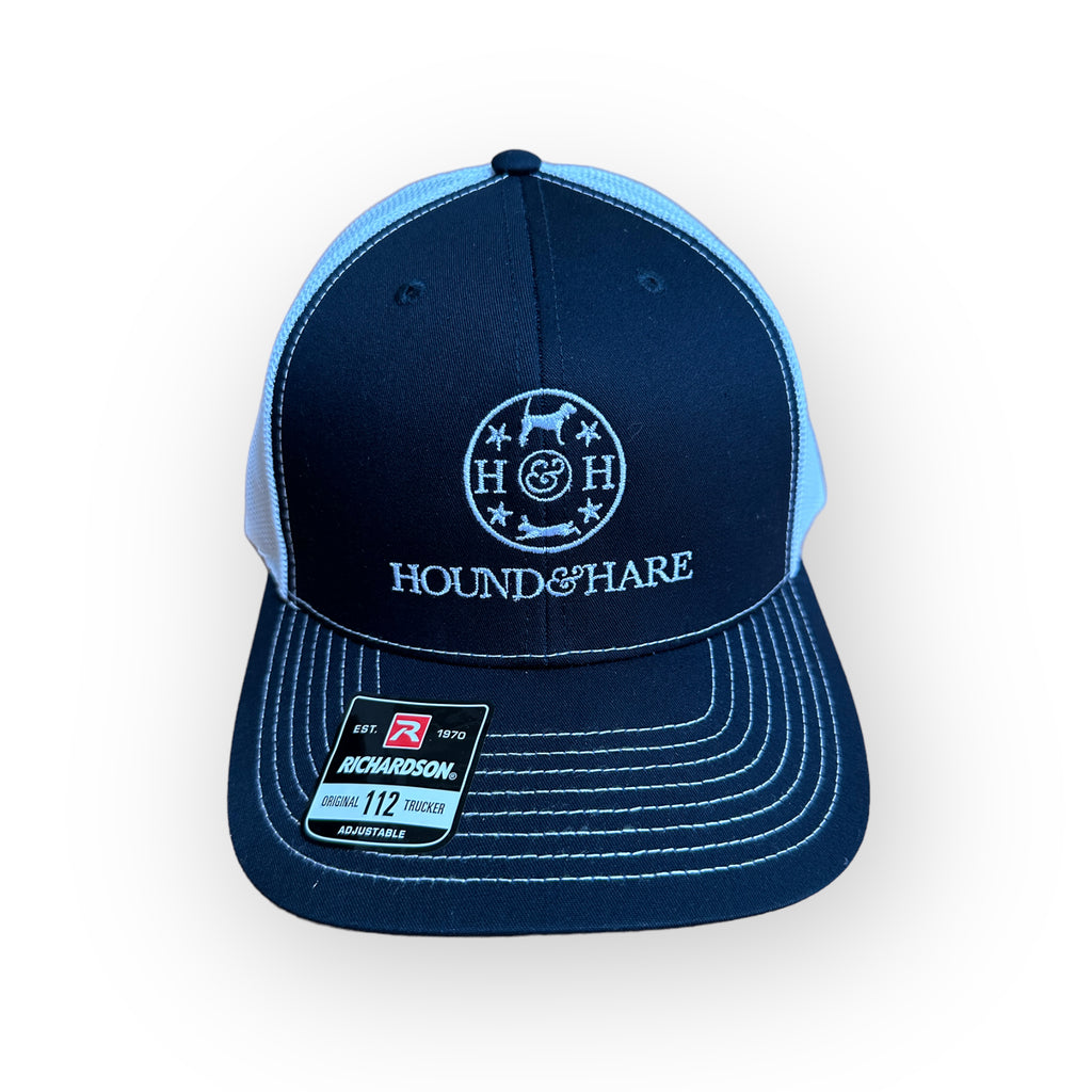 Hound & Hare Trucker Cap - Navy/White Mesh - Hound & Hare