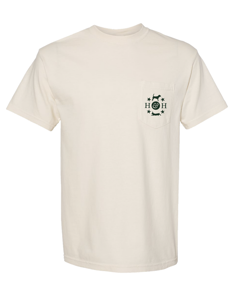 Hound & Hare Gentleman Bob T Shirt - Ivory