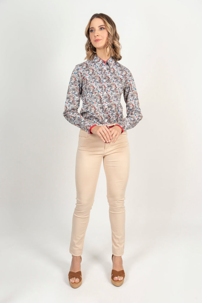 Red Paisley Luxury Cotton Shirt - Hound & Hare