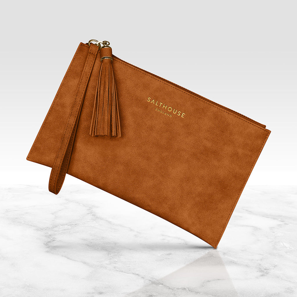 Serafina Clutch Bag - Tan - Hound & Hare