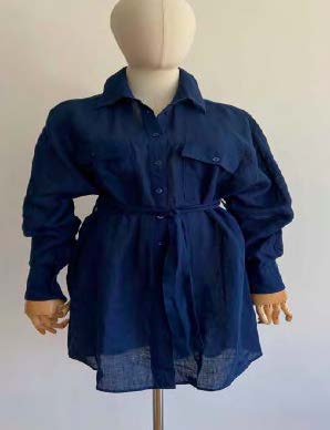 Tara Linen Dress - Navy - Hound & Hare