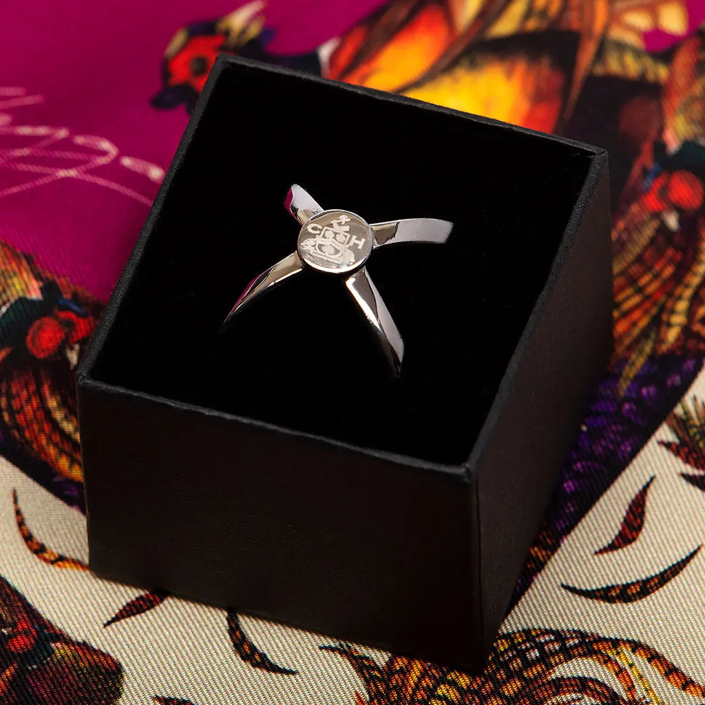 Clare Haggas Scarf Ring in Silver - Hound & Hare