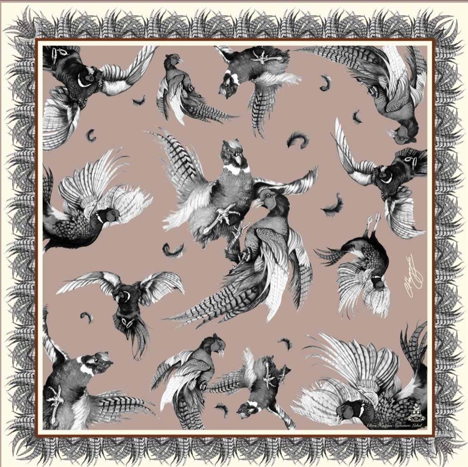 Clare Haggas Classic Signature Monochrome Mini Square - Pink - Hound & Hare