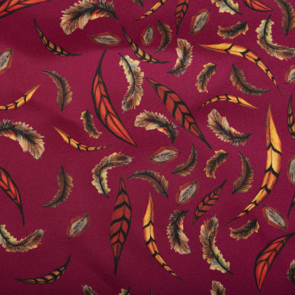 Mulberry Birds of a Feather Clare Haggas Narrow Silk Scarf - Hound & Hare