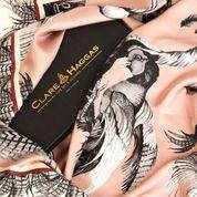 Clare Haggas Classic Signature Monochrome Scarf - Pink - Hound & Hare