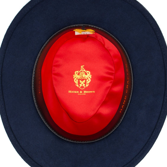 The Chelsworth Fedora (Coque & Pheasant) - Navy - Hound & Hare