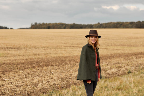 The Sulffolk Fedora (Gamebird Feather) - Dark Brown - Hound & Hare