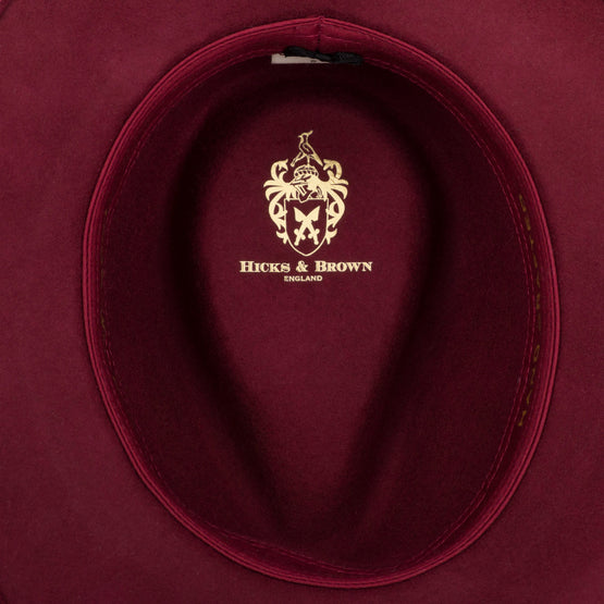 The Sulffolk Fedora (Gamebird Feather) - Maroon - Hound & Hare