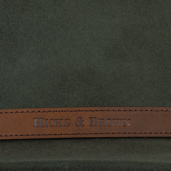 The Sulffolk Fedora (Gamebird Feather) - Olive Green - Hound & Hare