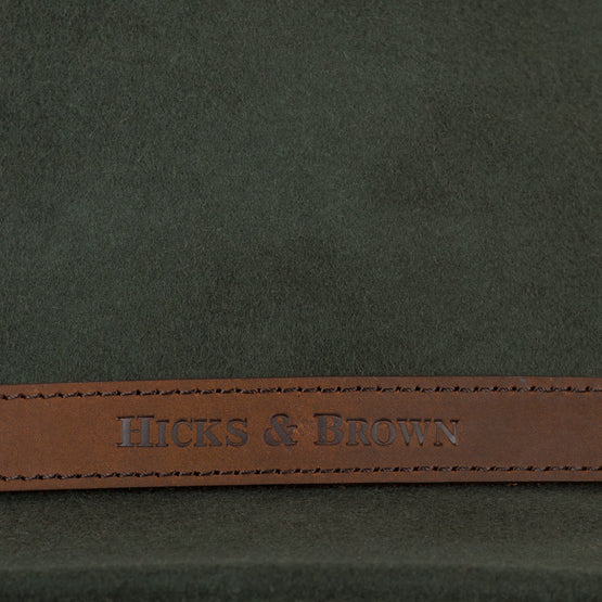 The Sulffolk Fedora (Guinea and Pheasant Feather) - Olive Green - Hound & Hare