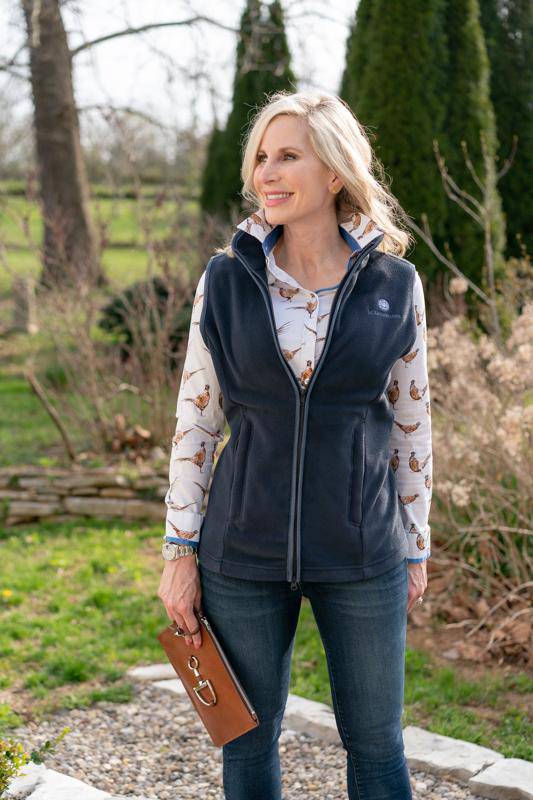 Hound & Hare Ladies Fleece Gilet - Bluegrass Blue - Hound & Hare
