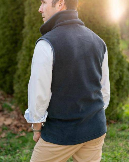 Hound & Hare Men's Fleece Gilet - Bluegrass Blue - Hound & Hare
