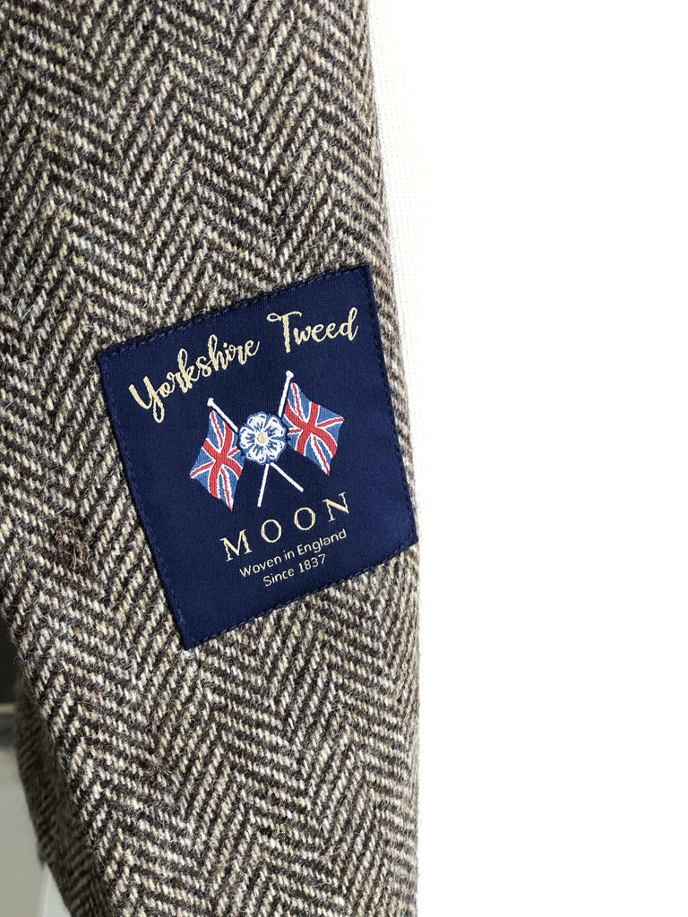 The Dempsey Tweed Waistcoat by Hound & Hare - Brown Herringbone - Hound & Hare