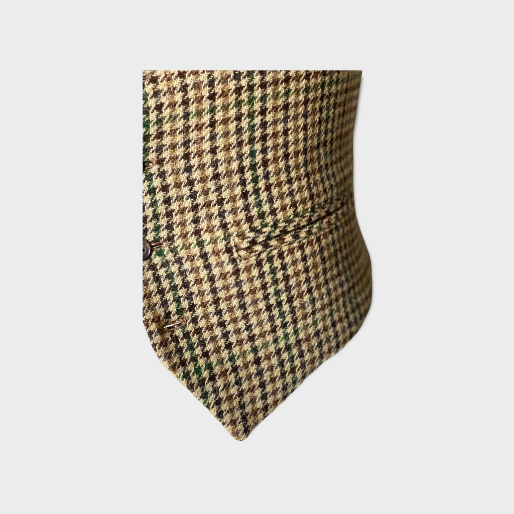 The Dempsey Tweed Waistcoat by Hound & Hare - Gun Check - Hound & Hare