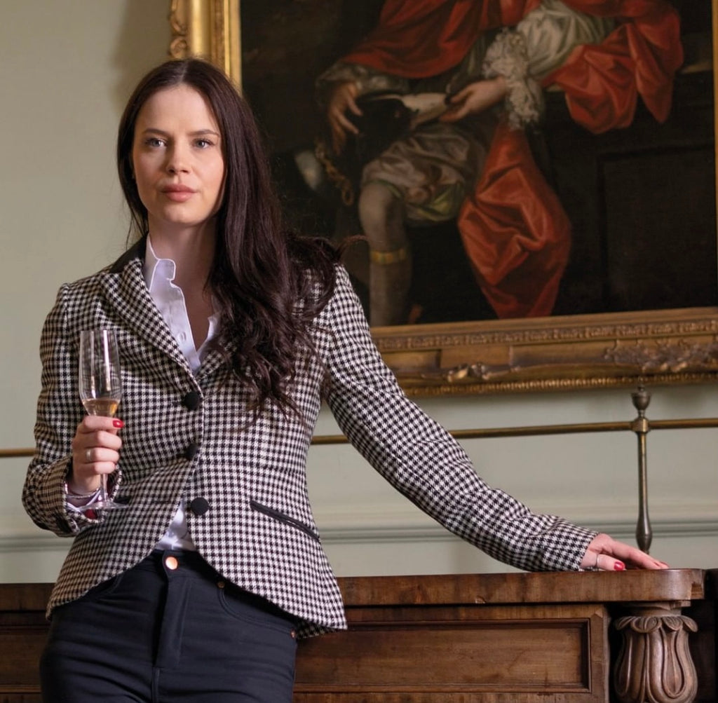 Hound & Hare Houndstooth Riding Jacket - Black and White - Hound & Hare