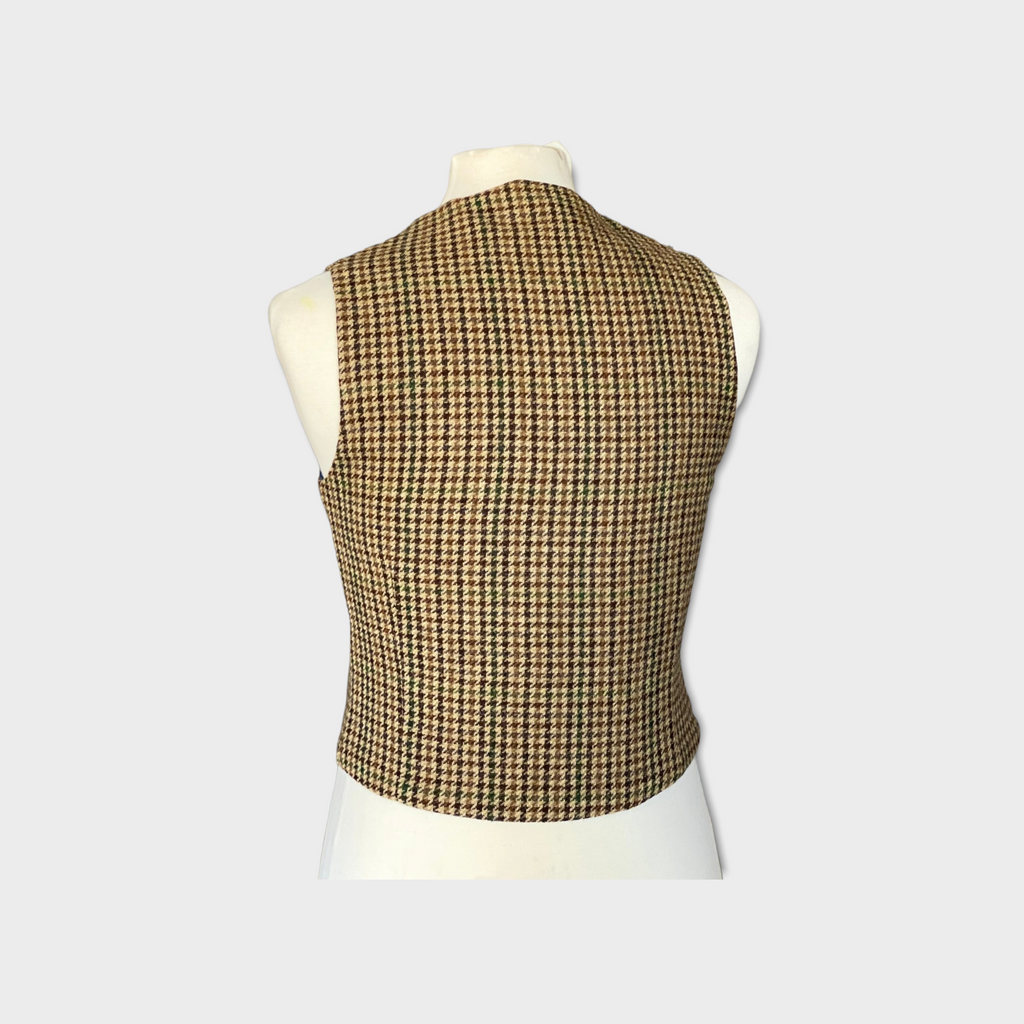 The Dempsey Tweed Waistcoat by Hound & Hare - Gun Check - Hound & Hare