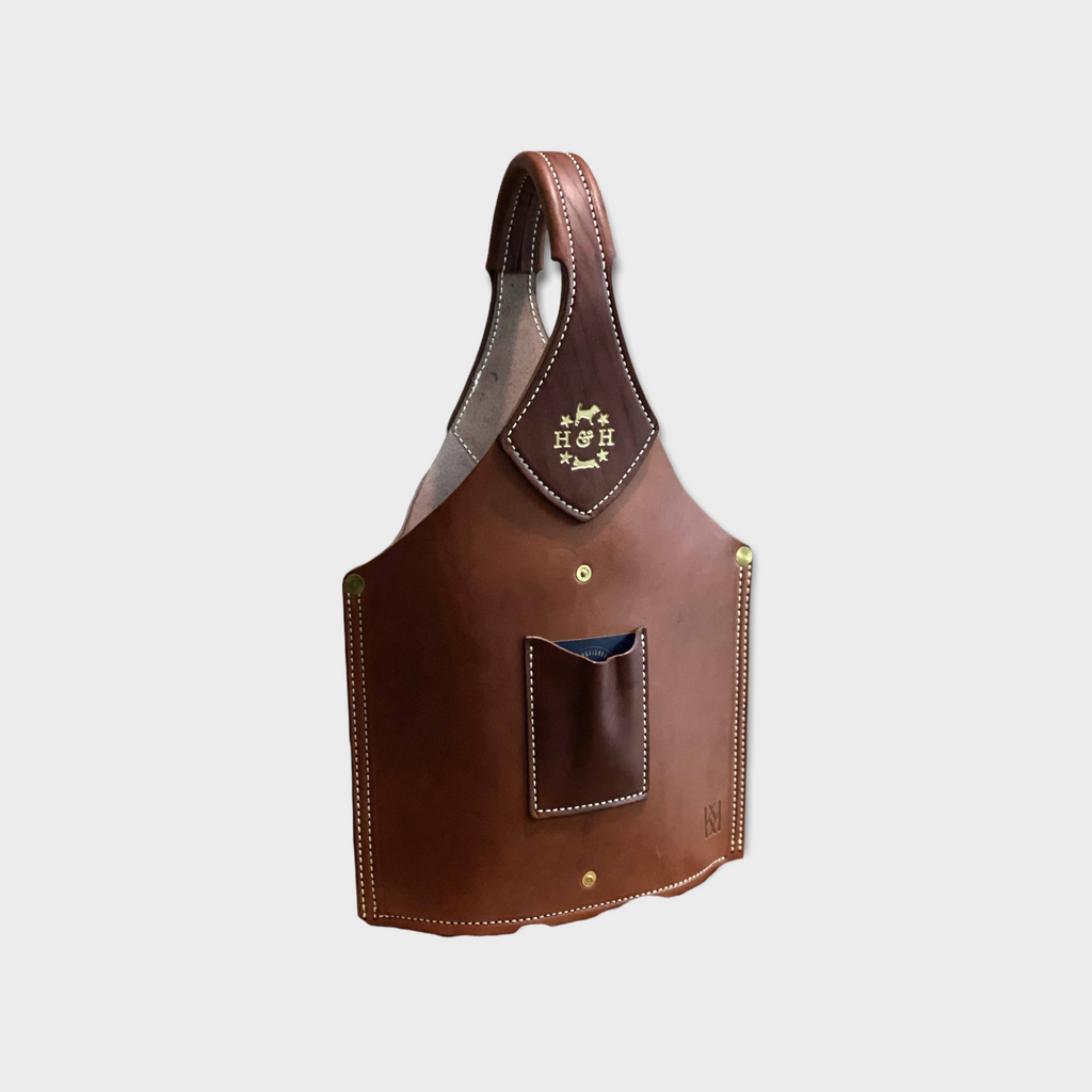 Hound & Hare Double Barrel Bottle Tote - Harness Leather - Hound & Hare