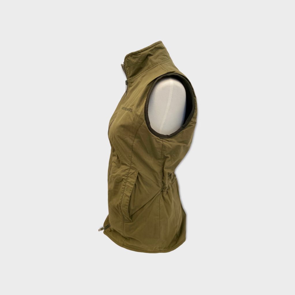 Hound & Hare Lady Douglas Wax Fleece Vest - Dusky Green - Hound & Hare