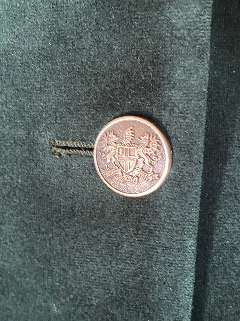 Fiona Pine Green Velvet Jacket - Hound & Hare - Hound & Hare