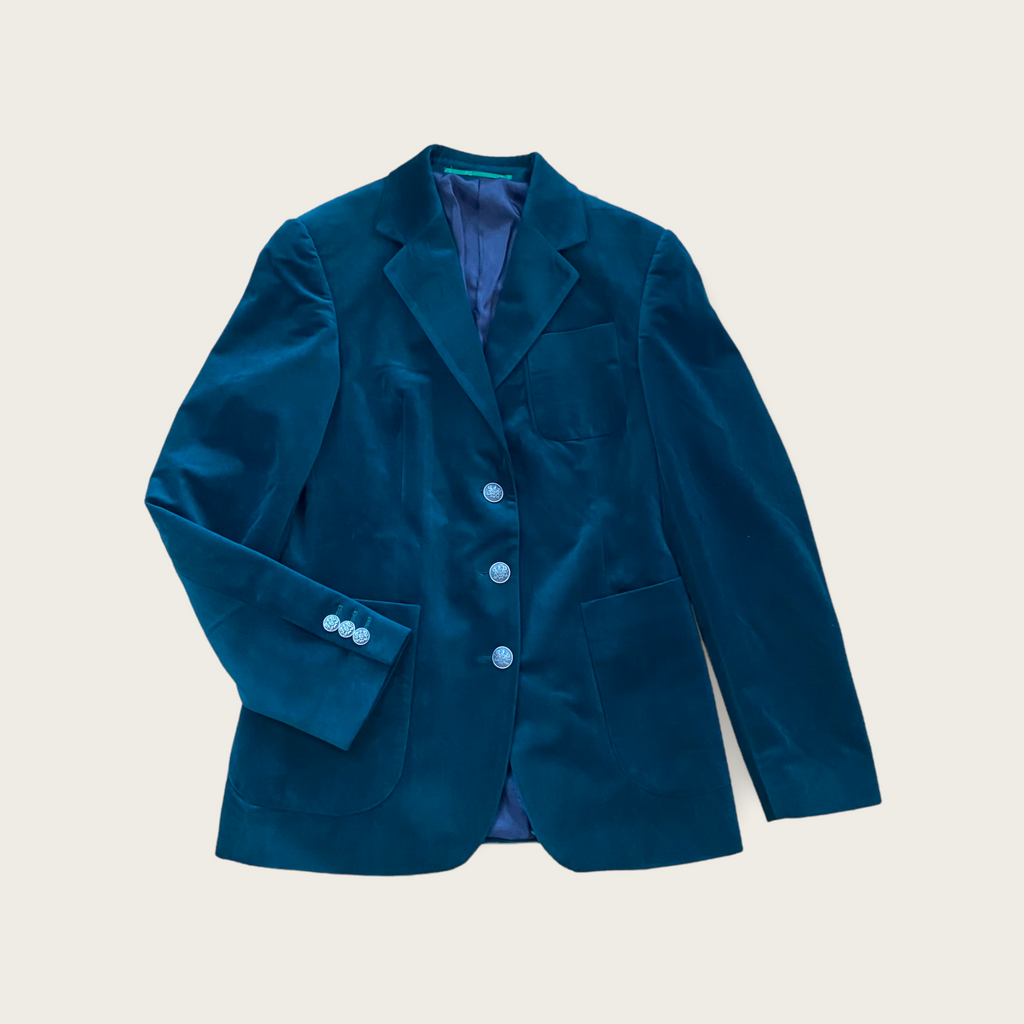 Fiona Pine Green Velvet Jacket - Hound & Hare - Hound & Hare
