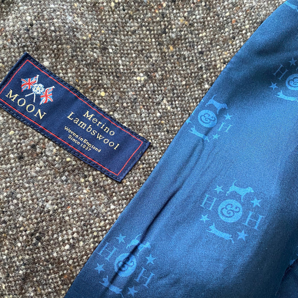 The Dempsey Tweed Waistcoat by Hound & Hare - Fawn Donegal Tweed - Hound & Hare