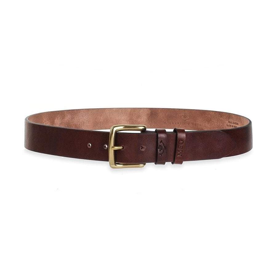 Mackenzie & George Chester Oak Bark Bridle Leather Belt - Hound & Hare
