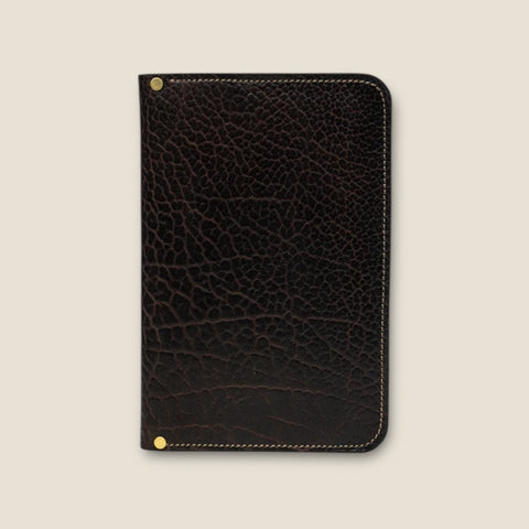 Chocolate Bison Executive Notebook - Kingfisher Leatherworks