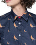 New Pheasants Luxury Cotton Shirt - Navy - Hound & Hare