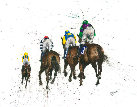 Racing Print by Clare Brownlow - Hound & Hare