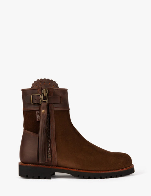 Inclement Cropped Tassel Boot (Dark Oak) - Penelope Chilvers - Hound & Hare