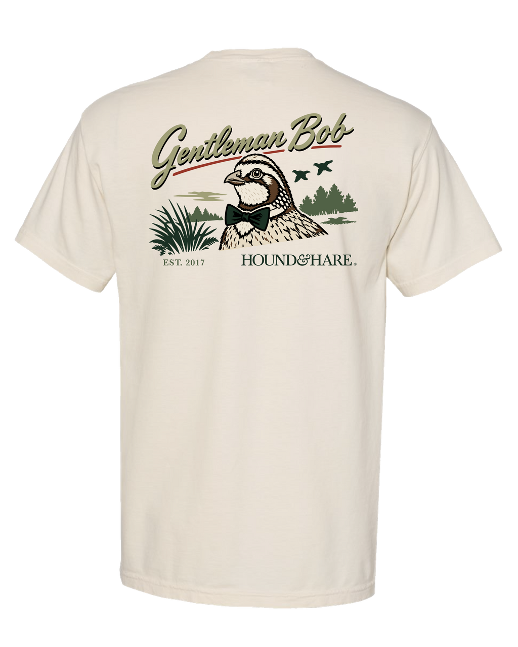 Hound & Hare Gentleman Bob T Shirt - Ivory