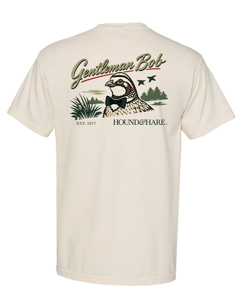 Hound & Hare Gentleman Bob T Shirt - Ivory