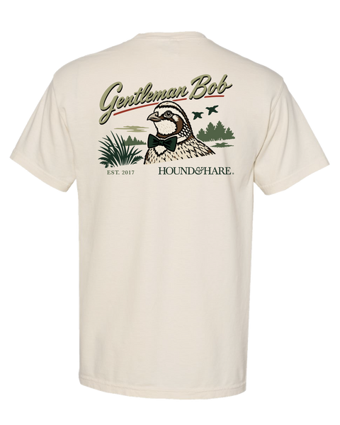 Hound & Hare Gentleman Bob T Shirt - Ivory