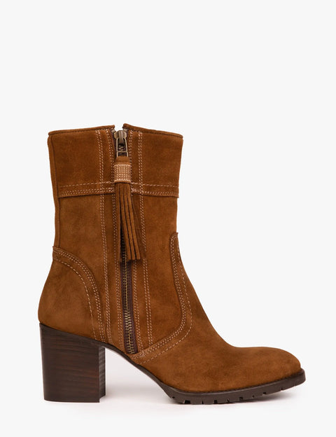 Cropped Fina Suede Tassel Boot - Hound & Hare