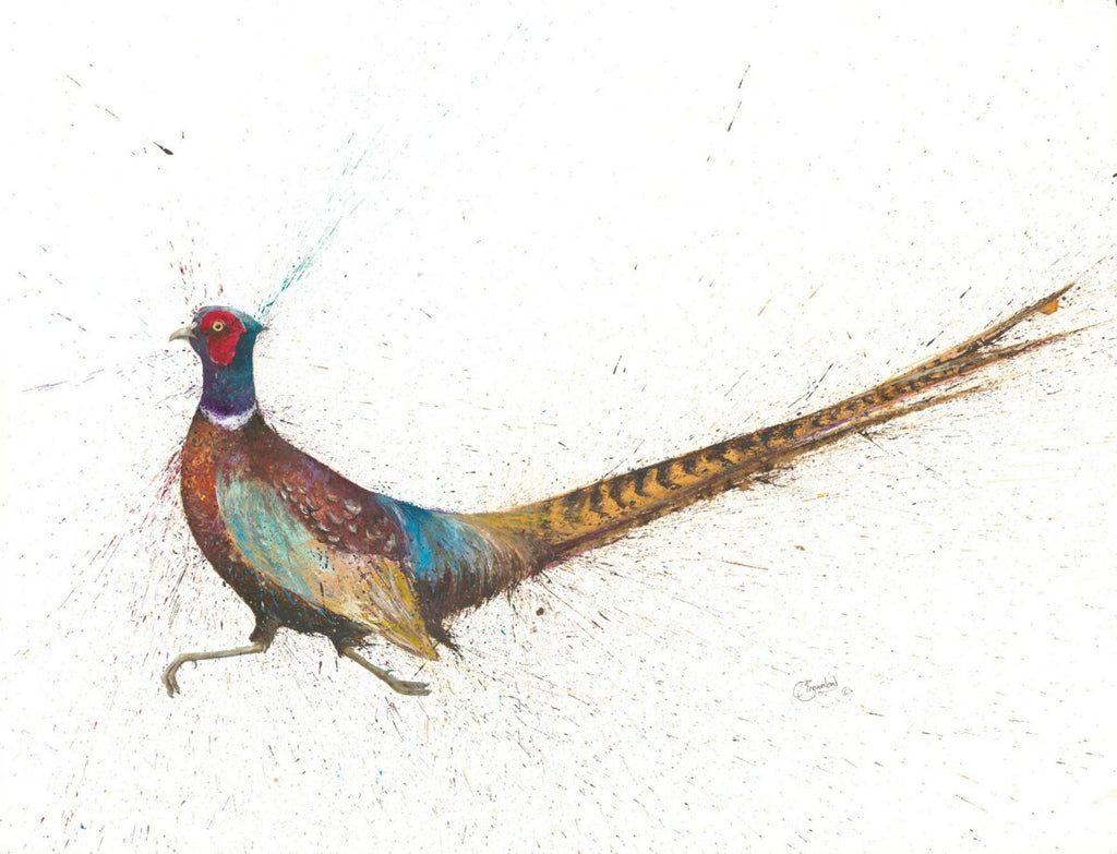 Running Pheasant by Clare Brownlow - Hound & Hare