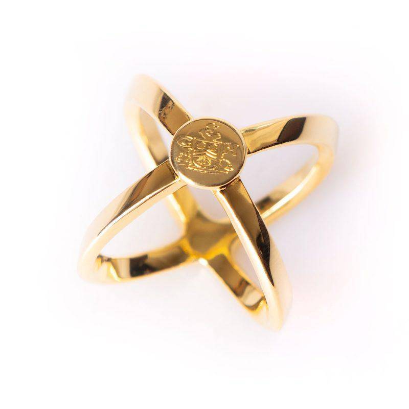 Clare Haggas Scarf Ring in Gold - Hound & Hare
